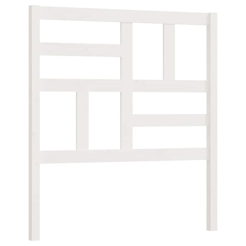 Vidaxl hoofdbord 106x4x104 cm massief grenenhout wit