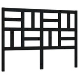 Vidaxl hoofdbord 126x4x104 cm massief grenenhout zwart