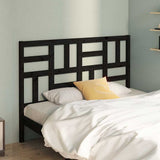 Vidaxl hoofdbord 126x4x104 cm massief grenenhout zwart