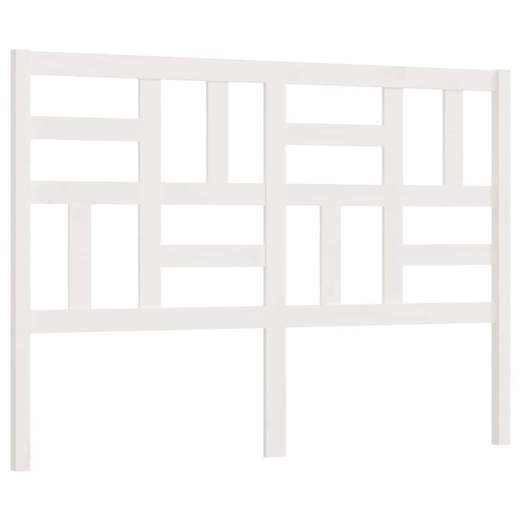 Vidaxl hoofdbord 156x4x104 cm massief grenenhout wit