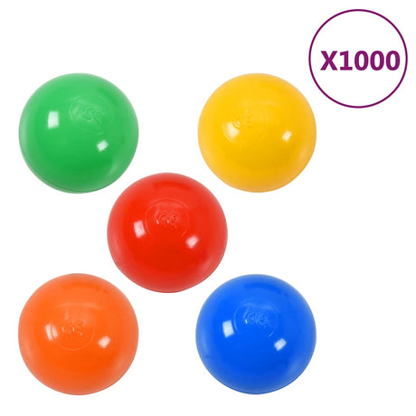 Vidaxl legebolde 1000 stk flerfarvede