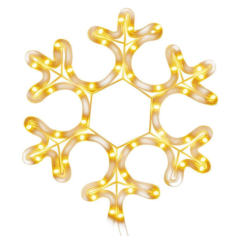 Vidaxl Christmas figur Snowflake med 48 Warm -White LEDS 27x27 cm