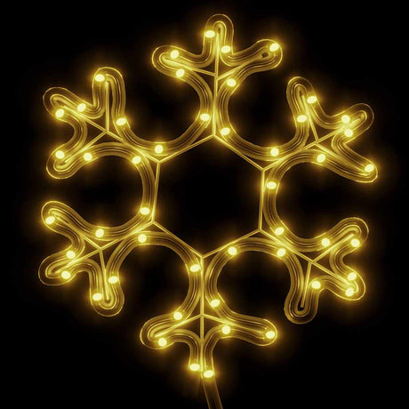 Vidaxl Christmas figur Snowflake med 48 Warm -White LEDS 27x27 cm