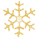 Vidaxl kerstfiguur sneeuwvlok met 144 warmwitte led's 59x59 cm