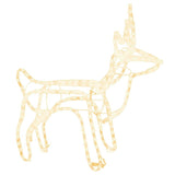 Vidaxl Christmas Figur Reindeer Warm White 60x30x60 cm