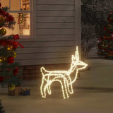 Vidaxl Christmas Figur Reindeer Warm White 60x30x60 cm
