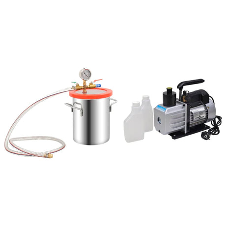 VidaXL vakuumkammer med 2-trins pumpe 5,5 l