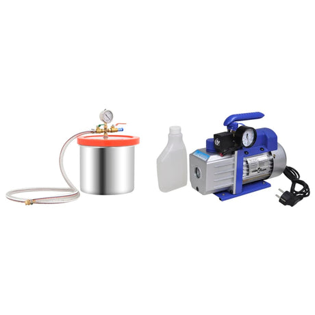 VidaXL vakuumkammer med 1-trins pumpe 7,4 l
