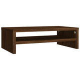 Vidaxl monitorstandaard 42x24x13 cm bewerkt hout bruin eikenkleur