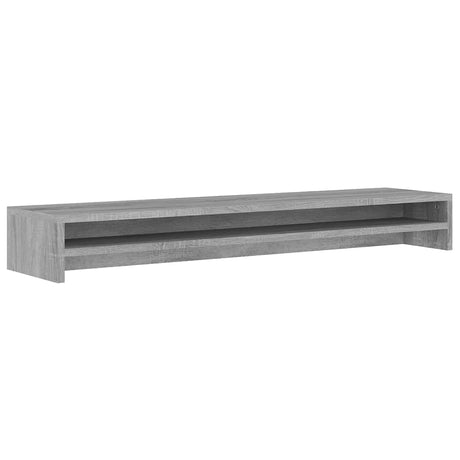 Vidaxl Monitor Standard 100x24x13 cm forarbejdet trægrå sonoma eg
