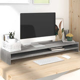 Vidaxl Monitor Standard 100x24x13 cm forarbejdet trægrå sonoma eg