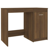 Vidaxl bureau 100x50x76 cm bewerkt hout bruin eikenkleur