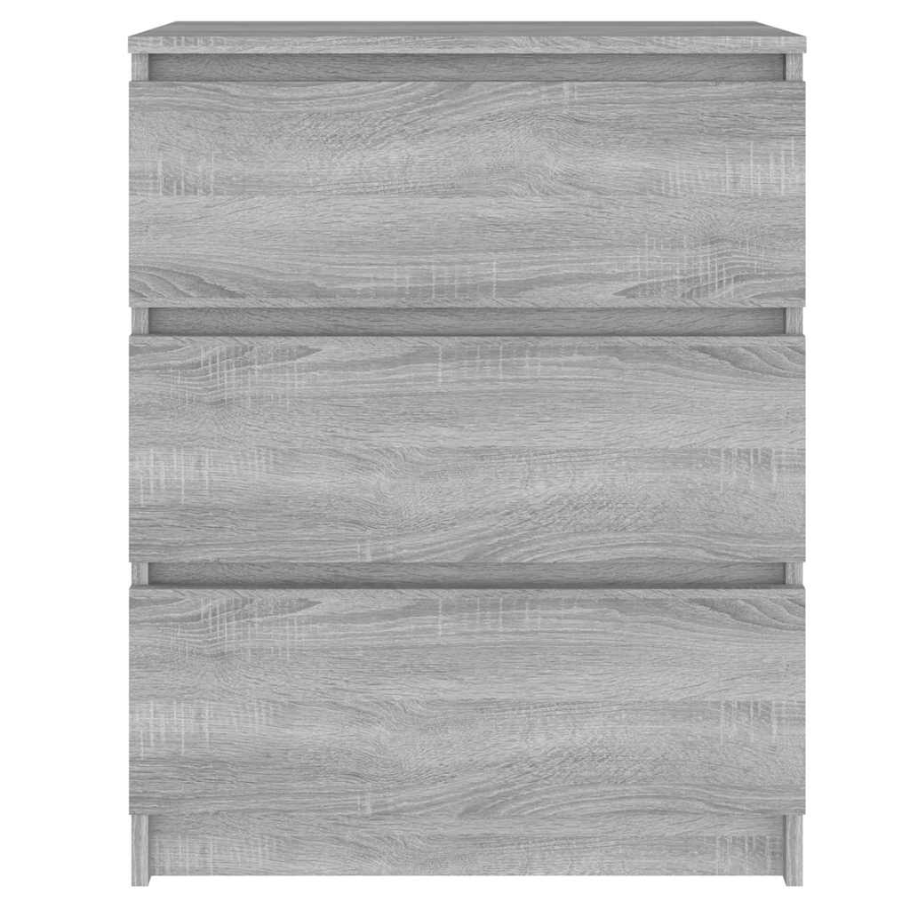 Vidaxl dressoir 60x35x76 cm bewerkt hout grijs sonoma eikenkleurig
