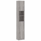 Vidaxl badkamerkast 32x25,5x190 cm bewerkt hout grijs sonoma eiken