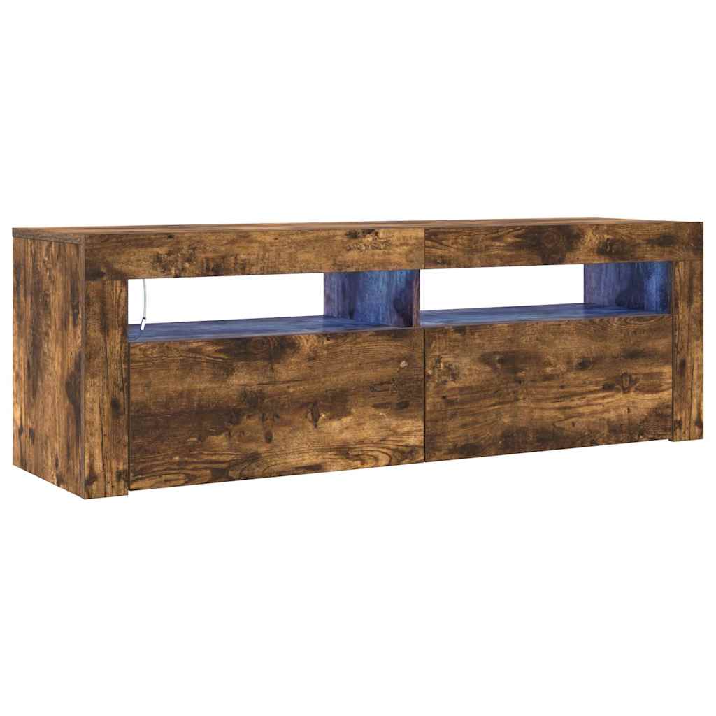 Vidaxl tv-meubel met led-verlichting 120x35x40 cm sonoma eikenkleurig
