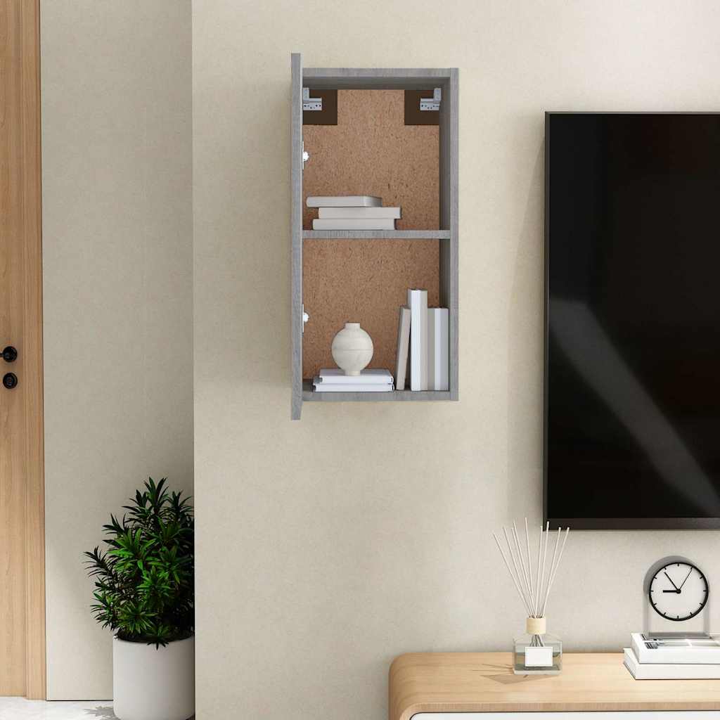 Vidaxl tv-meubel 30,5x30x60 cm bewerkt hout grijs sonoma eiken