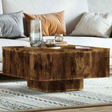 Vidaxl salontafel 60x60x31,5 cm bewerkt hout gerookt eikenkleurig