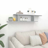 Vidaxl tv-wandschap 125x18x23 cm bewerkt hout grijs sonoma eikenkleur
