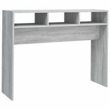 Vidaxl wandtafel 105x30x80 cm bewerkt hout grijs sonoma eikenkleurig
