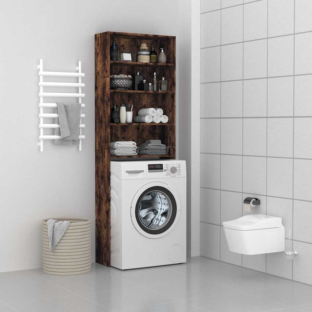 Vidaxx vaskemaskine skab 64x24x190 cm røget eg