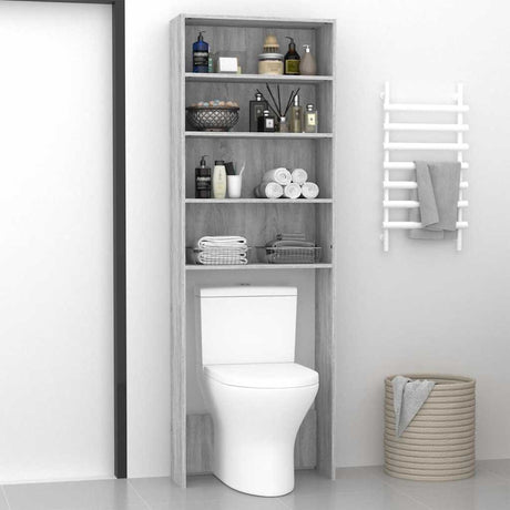 Vidaxl Washing Machine Cabinet 64x24x190 cm grå sonoma eg farvet