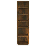 Vidaxl Shoe Rack 27.5x27x102 cm forarbejdet træ røget eg farvet
