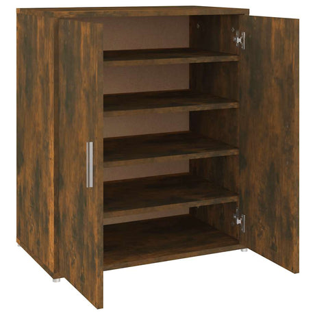 Vidaxl Shoe Cabinet 60x35x70 cm Property Wood Smoked Oak Farvet
