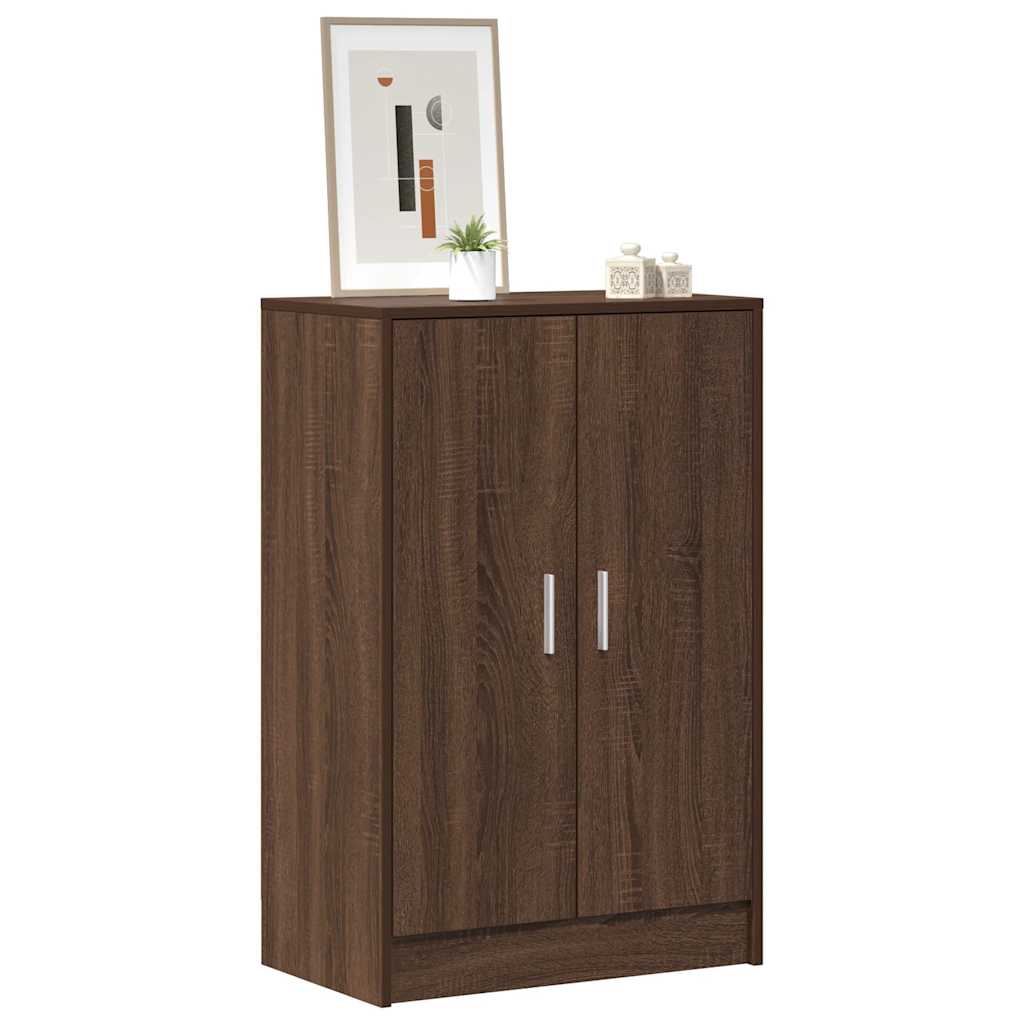 Vidaxx skoskab 60x35x92 cm færdig træbrun eg farve