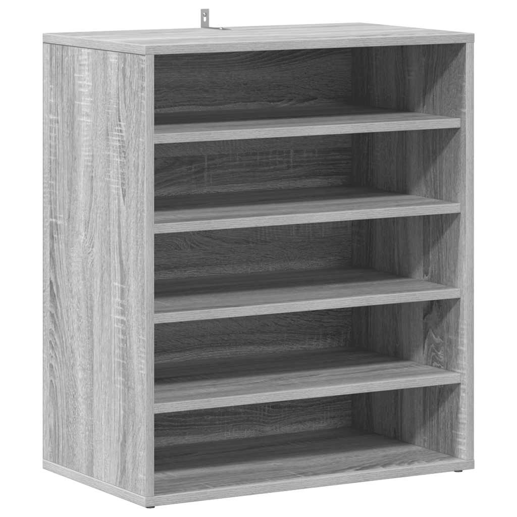 Vidaxl Shoe Cabinet 60x35x70 cm Property Wood Smoked Oak Farvet