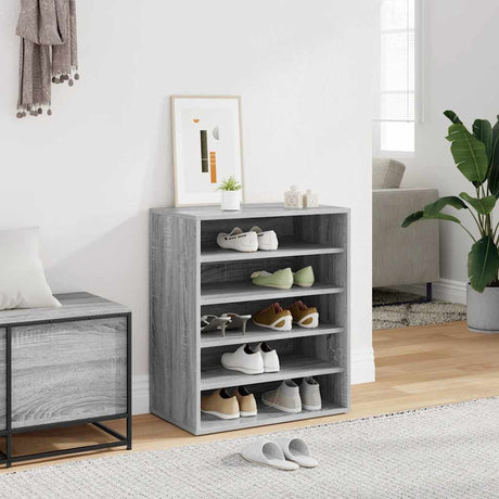 Vidaxl Shoe Cabinet 60x35x70 cm Property Wood Smoked Oak Farvet