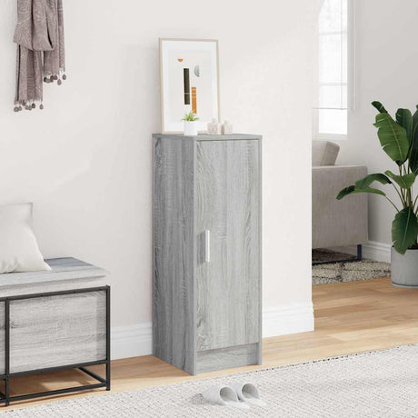 Vidaxl Shoe Cabinet 32x35x92 cm Property Wood Grey Sonoma Oak Farvet