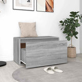 Vidaxl halbankje 80x40x45 cm bewerkt hout grijs sonoma eikenkleurig