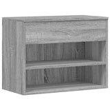 Vidaxl Shoes Bank 60x30x45 cm Property Wood Grey Sonoma Oak Farvet