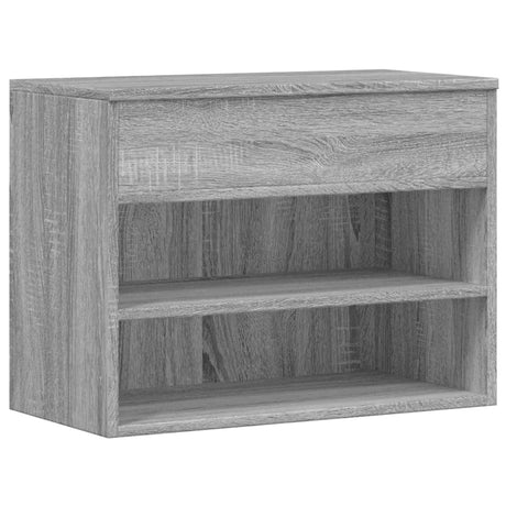 Vidaxl Shoes Bank 60x30x45 cm Property Wood Grey Sonoma Oak Farvet