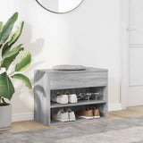 Vidaxl Shoes Bank 60x30x45 cm Property Wood Grey Sonoma Oak Farvet