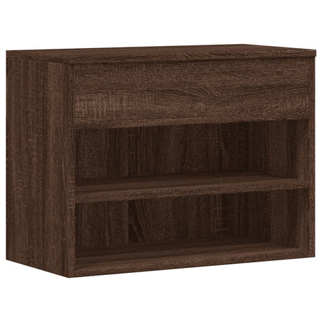 Vidaxl Shoes Bank 60x30x45 cm Property Wood Brown Oak Color