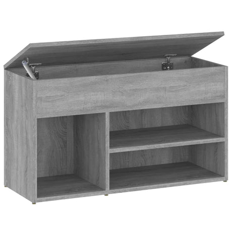Vidaxl sko sofa 80x30x45 cm forarbejdet træ grå sonoma eg farvet