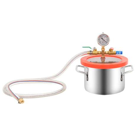 Vidaxl Vacuum Chamber 3,7 L rustfrit stål