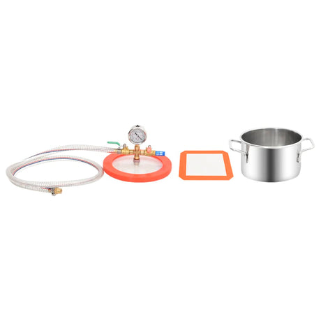 Vidaxl Vacuum Chamber 3,7 L rustfrit stål