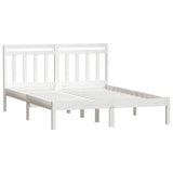 Vidaxl bedframe massief grenenhout wit 140x190 cm