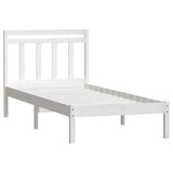 Vidaxl bedframe massief grenenhout wit 100x200 cm