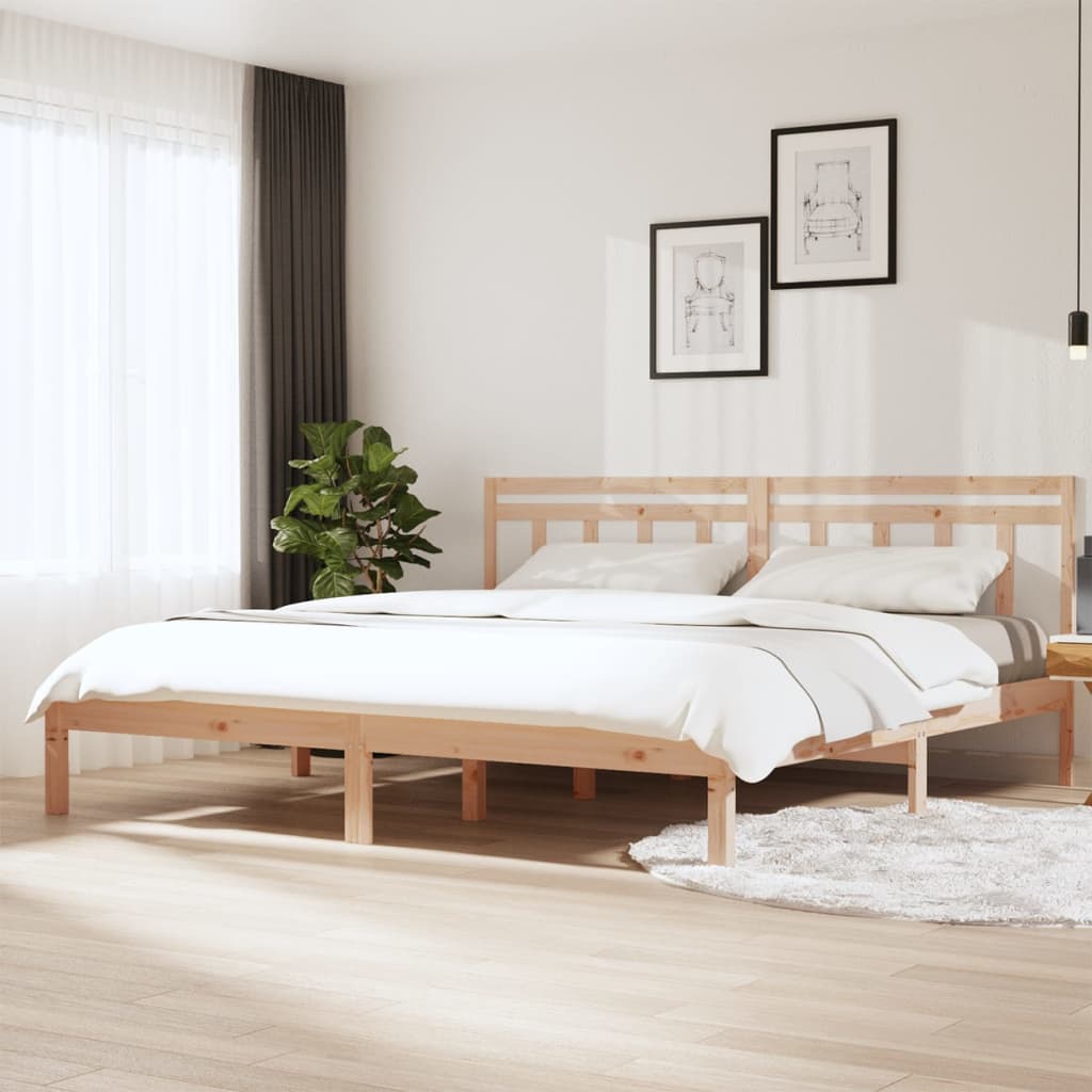 Vidaxl bedframe massief hout 180x200 cm