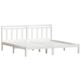 Vidaxl bedframe massief hout wit 180x200 cm