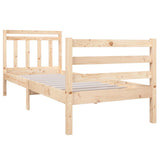 Vidaxl bedframe massief hout 75x190 cm