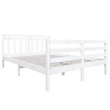 Vidaxl bedframe massief hout wit 140x190 cm