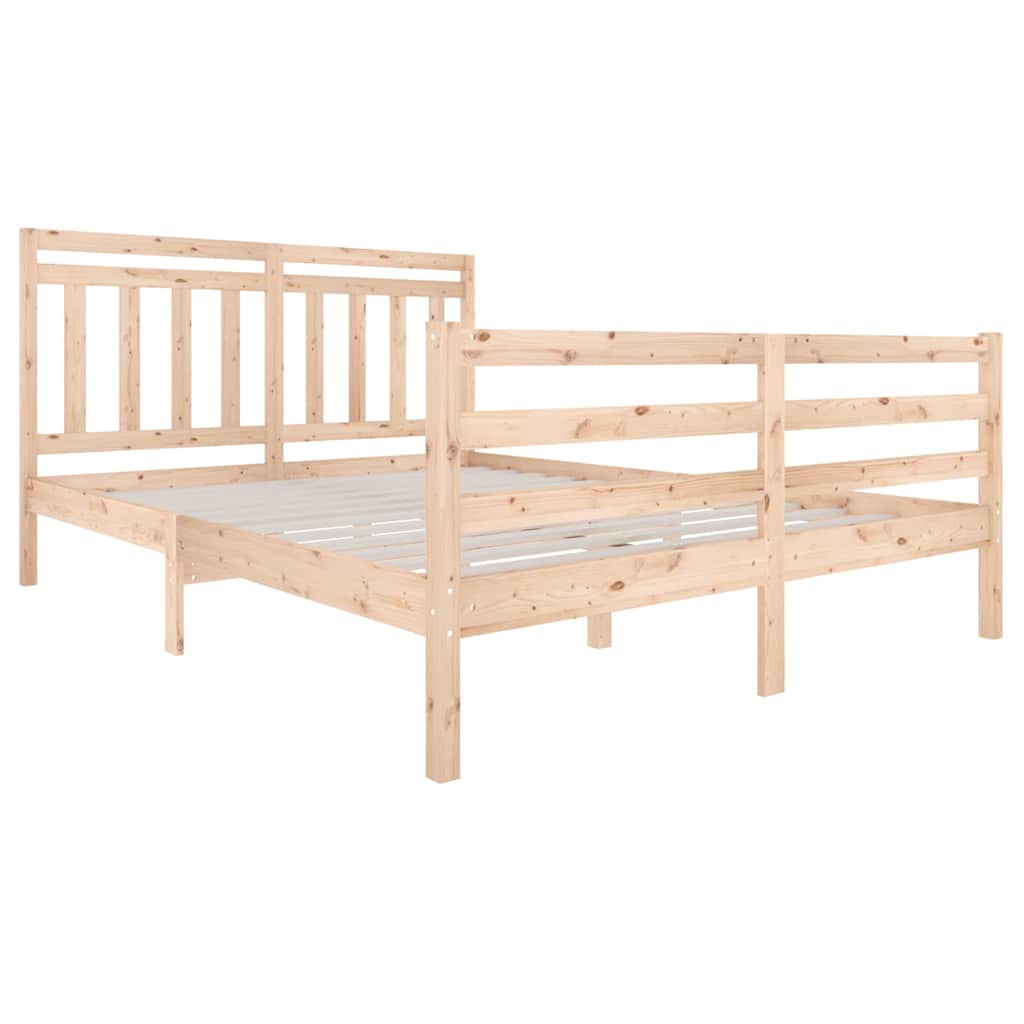 Vidaxl bedframe massief hout 150x200 cm