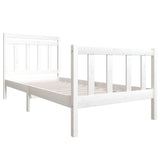 Vidaxl bedframe massief hout wit 100x200 cm
