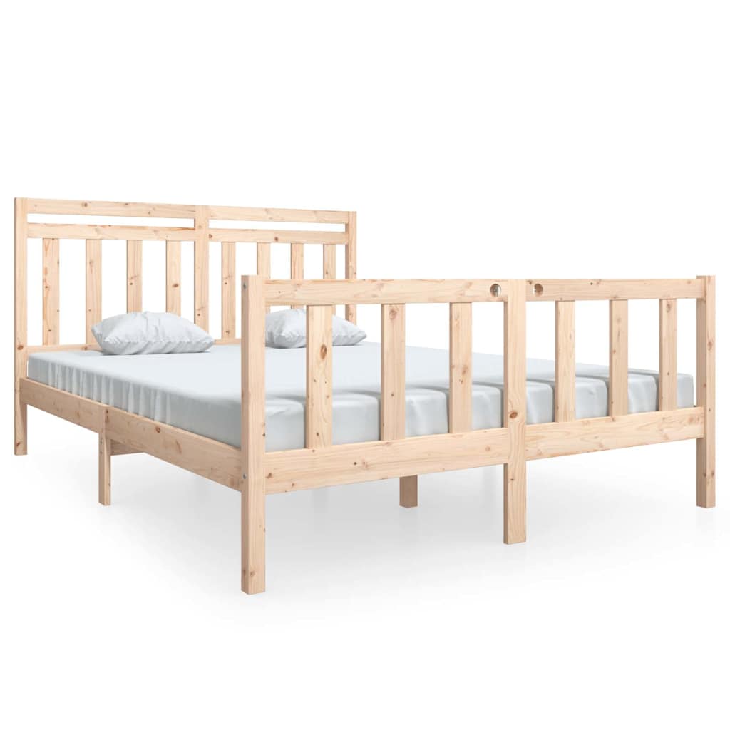 Vidaxl bedframe massief hout 150x200 cm