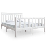 Vidaxl bedframe massief grenenhout wit 160x200 cm