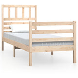 Vidaxl bedframe massief hout 90x190 cm